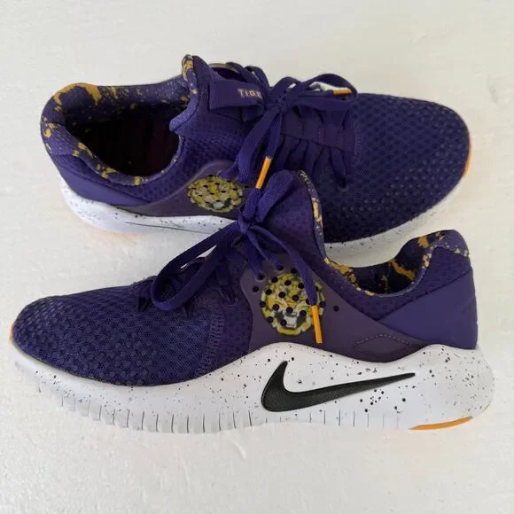 Size 8 - Nike LSU Tigers Free TR8 Cross Trainers Sneakers AR0413-500 Women’s - Picture 1 of 11